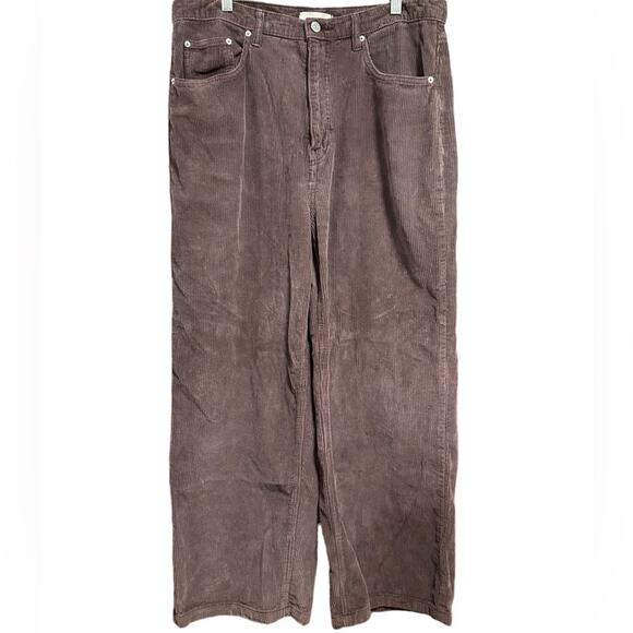 BDG High and Wide Faded Purple Corduroy Wide Leg Pants Size 32 - Picture 1 of 7